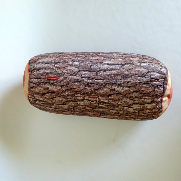 KIKKERLAND BRAND 14” MICROBEAD CAMP FIRE LOG NECK DECORATIVE PILLOW - Picture 7 of 10